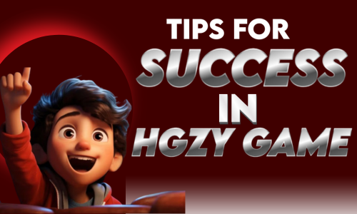 A picture of a young boy showing step-by-step tips on how to be 
successful in the HGZY Game.