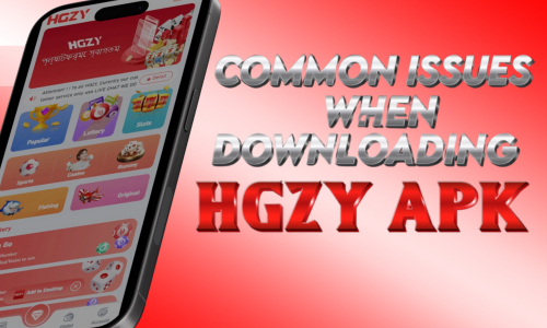 Show a picture of a cellphone that displays the features of HGZY and explains how to fix common issues with HGZY Apk Download . 