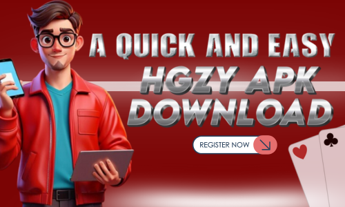 A picture of a man holding a cellphone and laptop, showing how to quickly access the HGZY APK download.